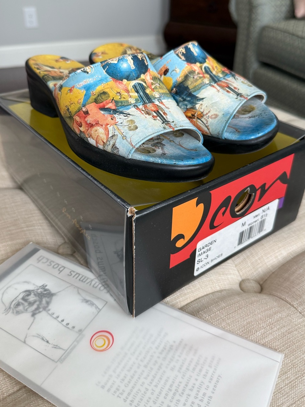 Icon Women’s Slides | “Garden of Earthly Delights” - Hieronymus Bosch